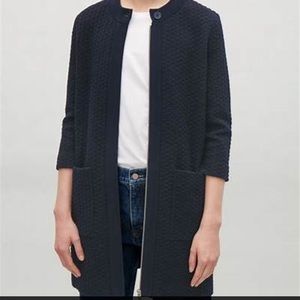 COS texture button down cardigan
